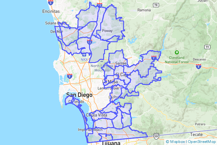 Service Area Map