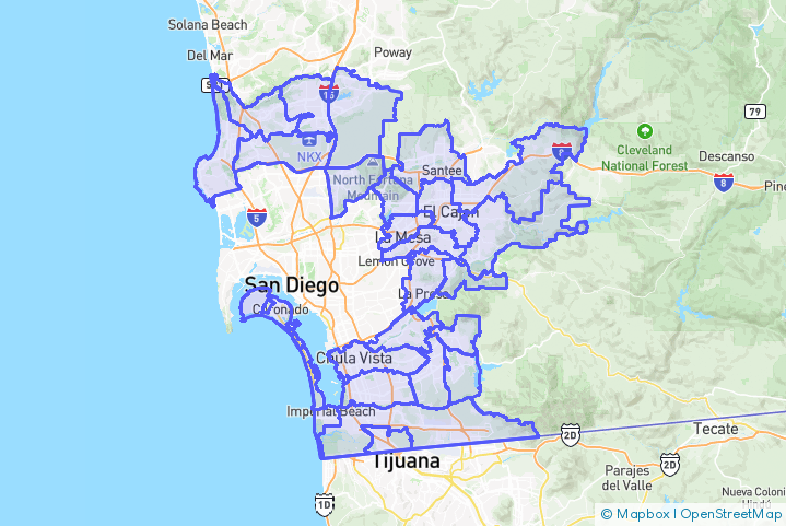 Service Area Map