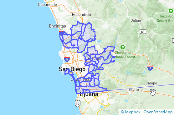 Service Area Map