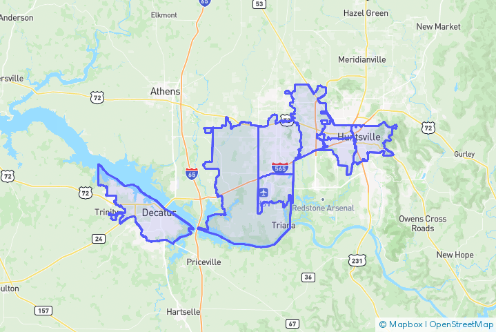 Service Area Map