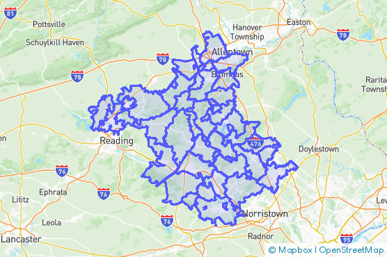 Service Area Map