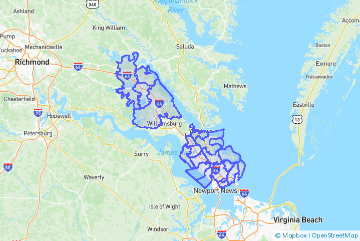 Service Area Map
