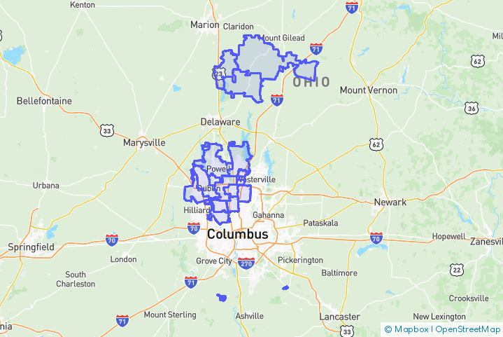 Service Area Map