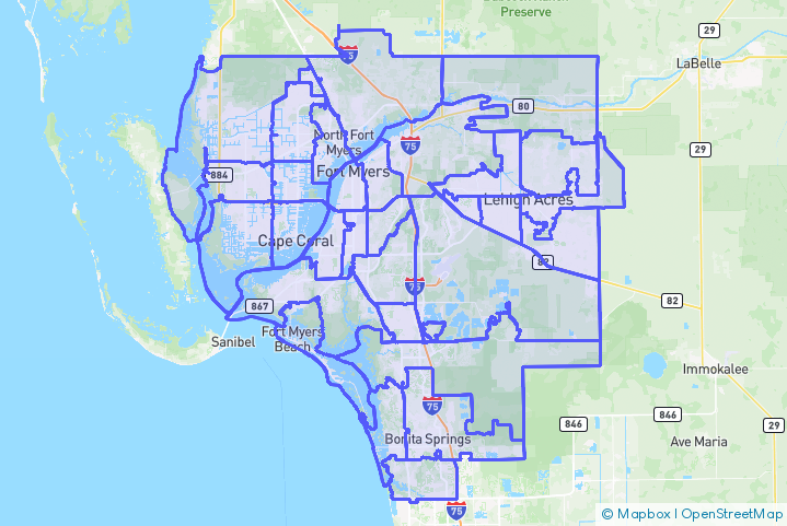 Service Area Map