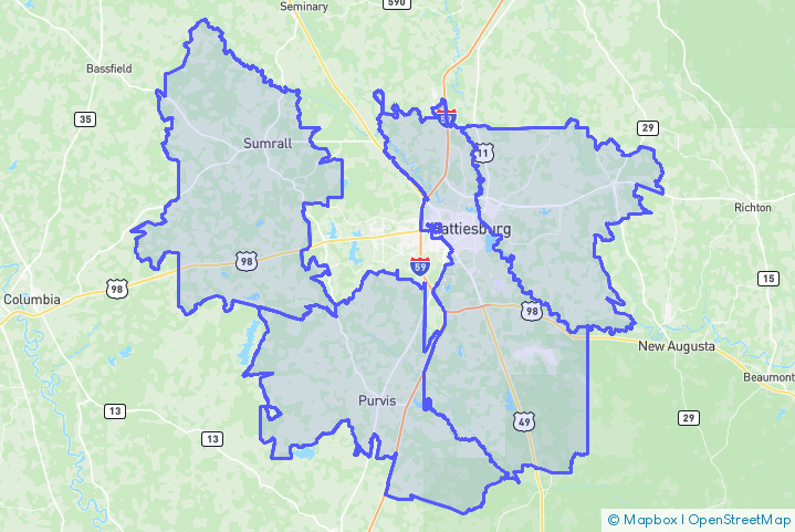 Service Area Map