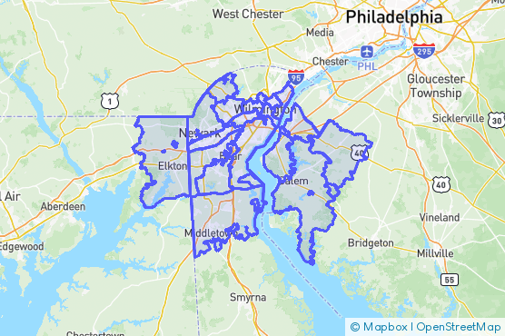 Service Area Map