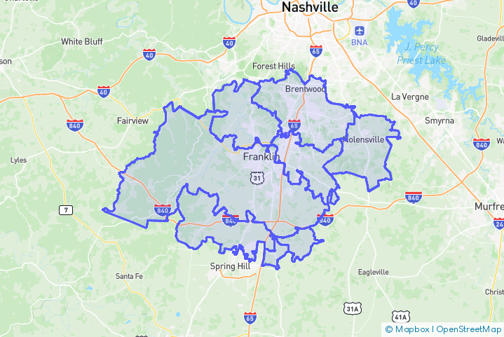 Service Area Map