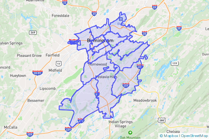 Service Area Map