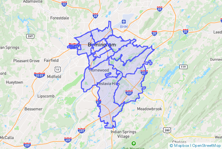 Service Area Map