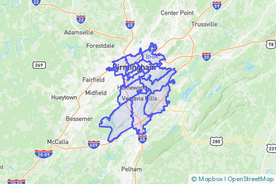 Service Area Map