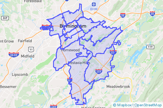 Service Area Map