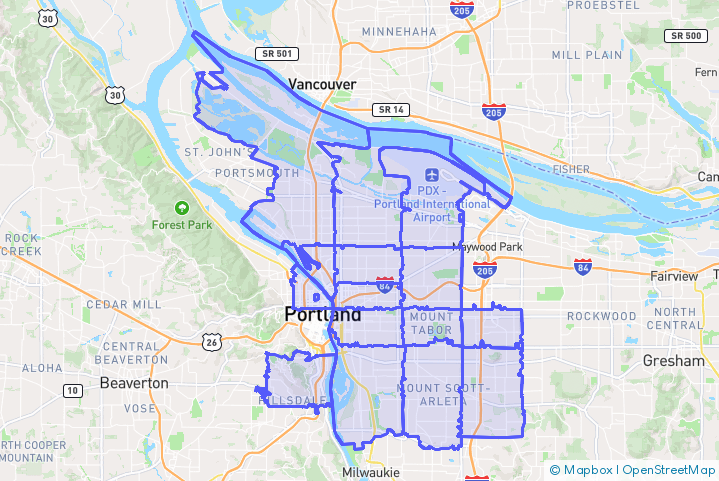 Service Area Map