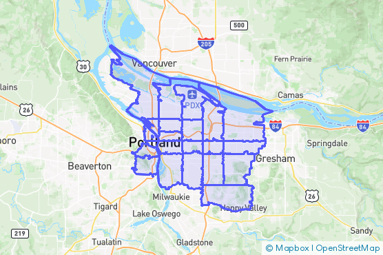 Service Area Map