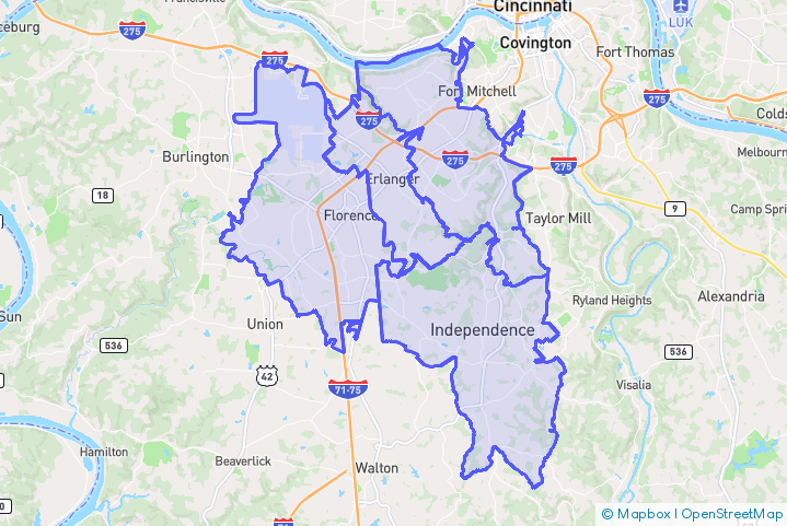 Service Area Map