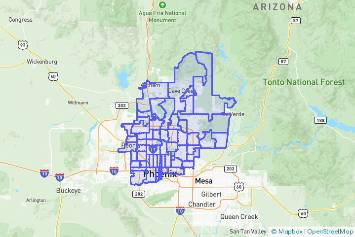 Service Area Map