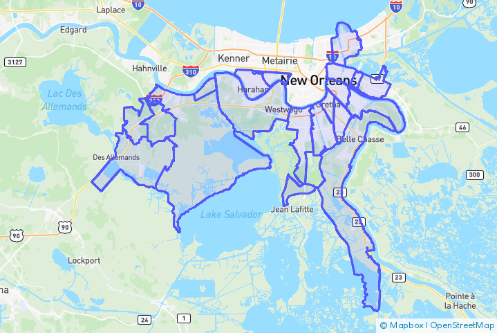 Service Area Map