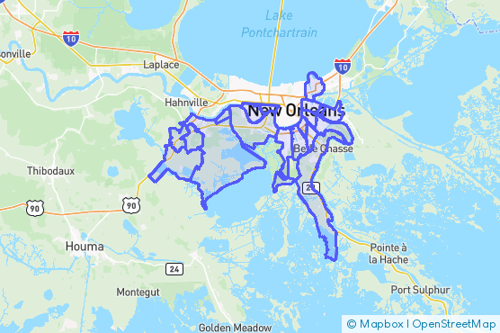 Service Area Map