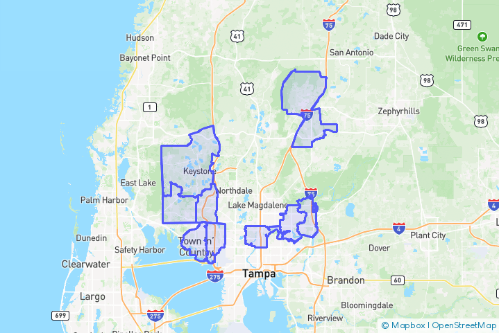 Service Area Map