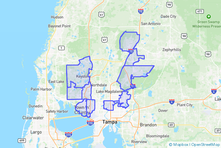 Service Area Map