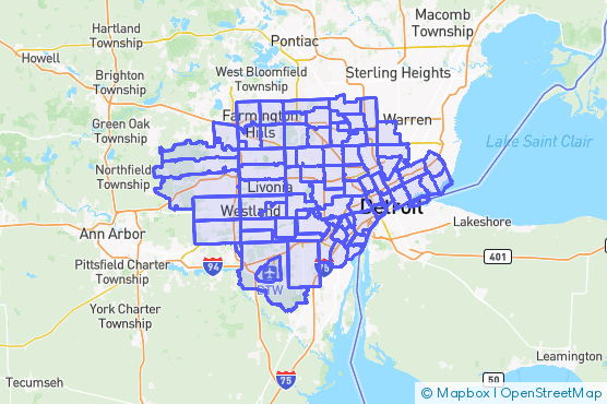 Service Area Map