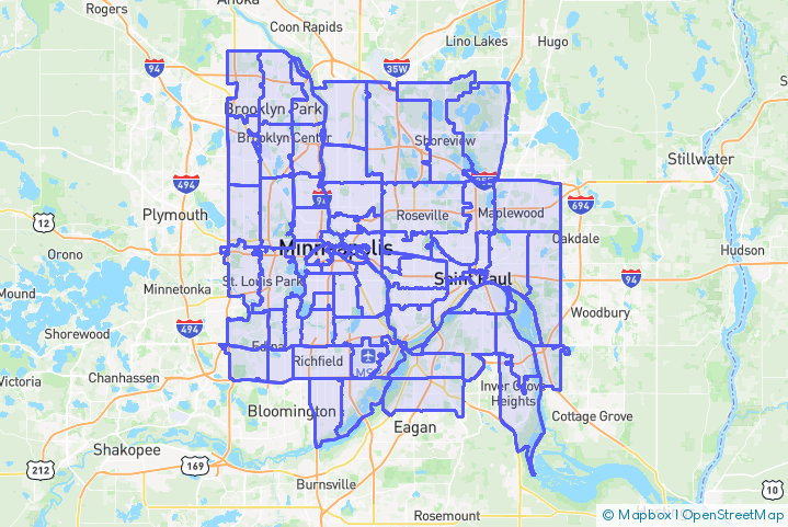 Service Area Map