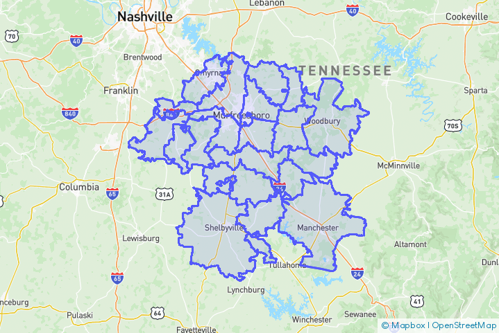 Service Area Map