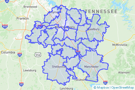 Service Area Map