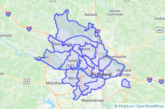 Service Area Map