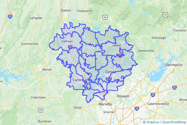 Service Area Map