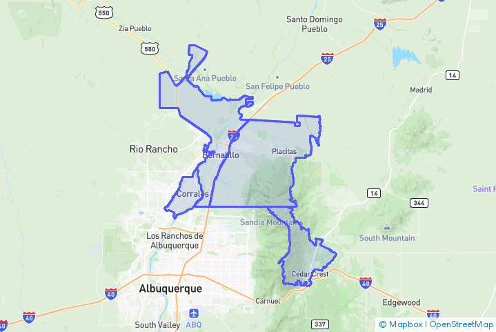 Service Area Map
