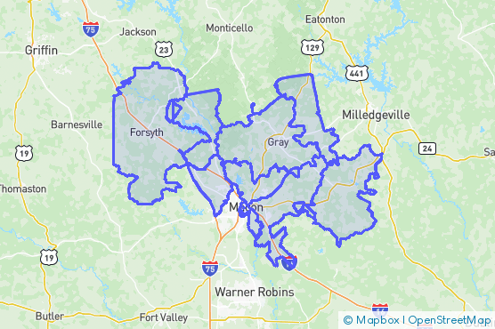Service Area Map