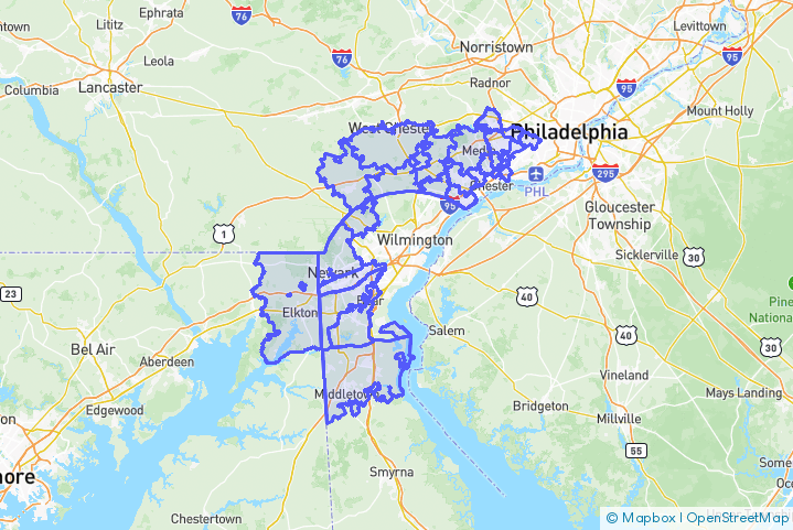 Service Area Map