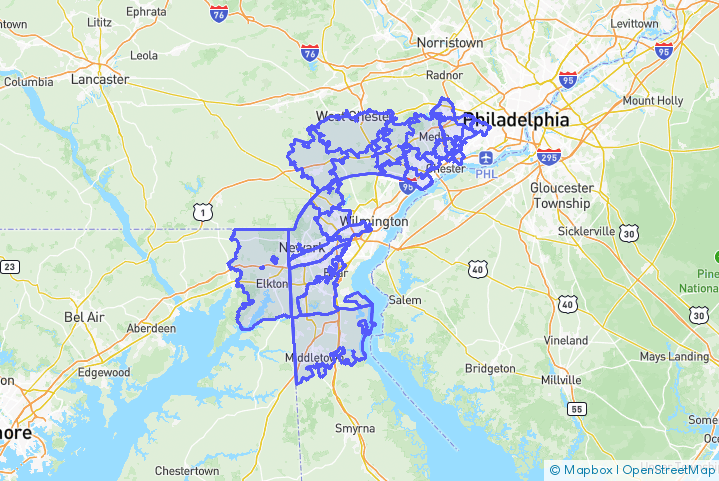 Service Area Map