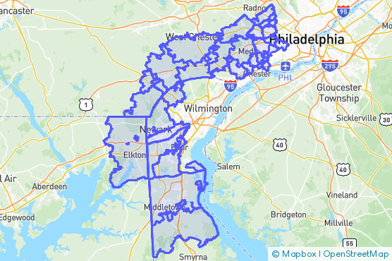 Service Area Map