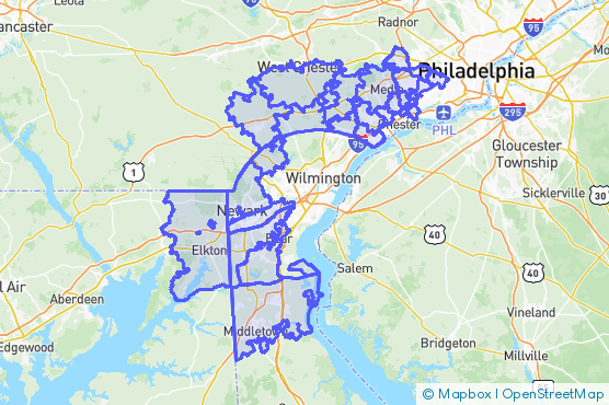 Service Area Map