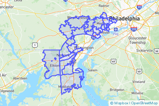 Service Area Map