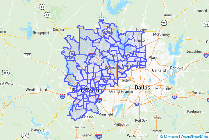 Service Area Map