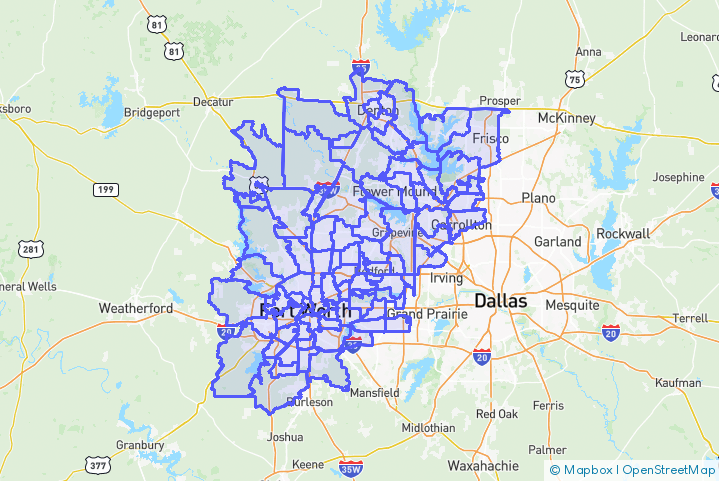 Service Area Map