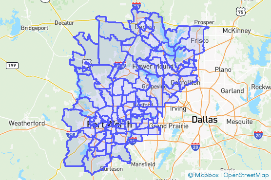 Service Area Map