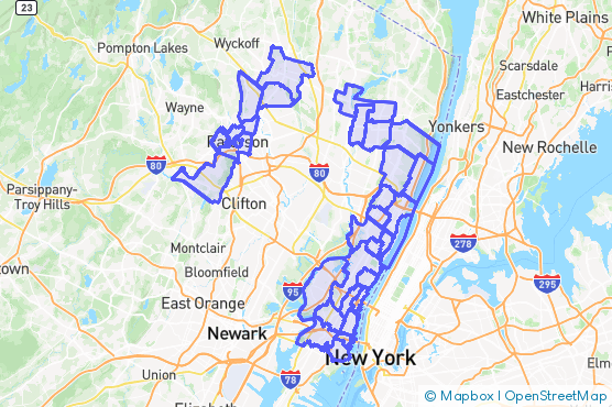 Service Area Map
