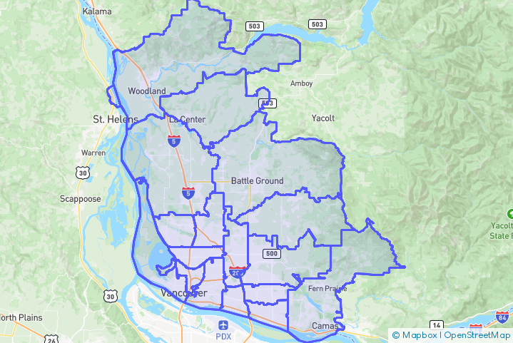 Service Area Map