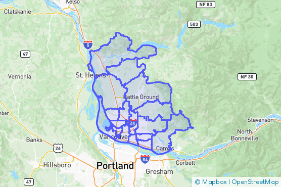 Service Area Map