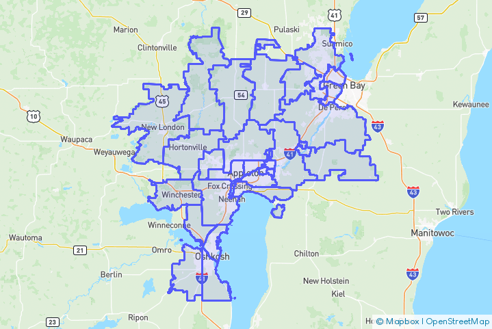 Service Area Map