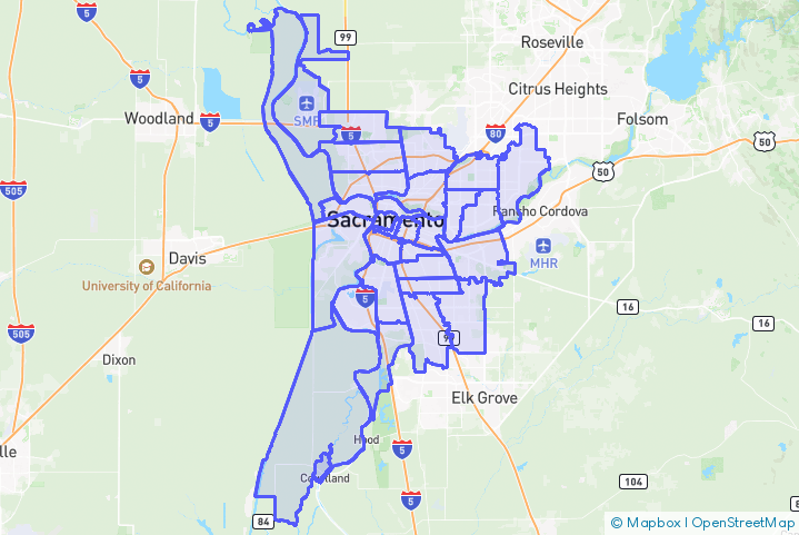 Service Area Map