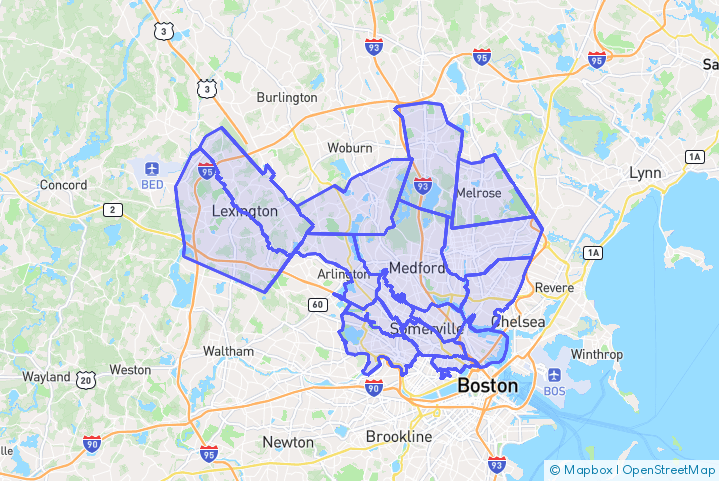 Service Area Map