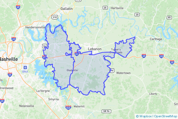 Service Area Map