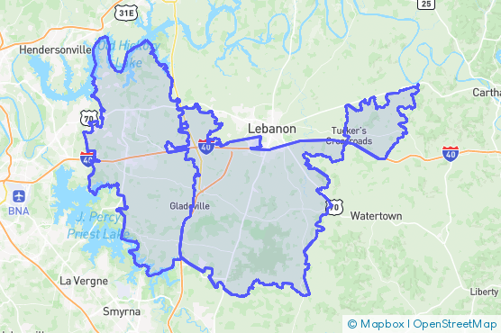 Service Area Map