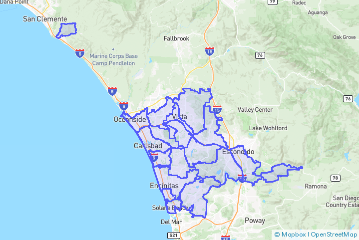 Service Area Map