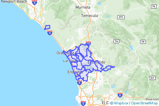 Service Area Map