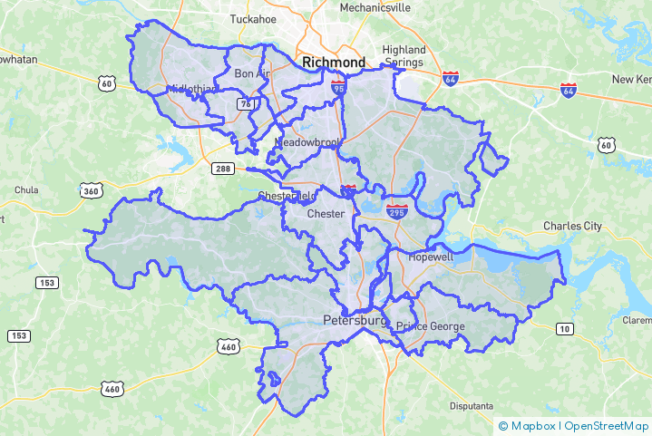 Service Area Map